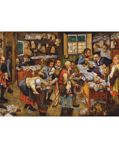 Puzzle D-Toys de 1000 piese – Plata zecimilor, Pieter Bruegel cel Tanar  - 2