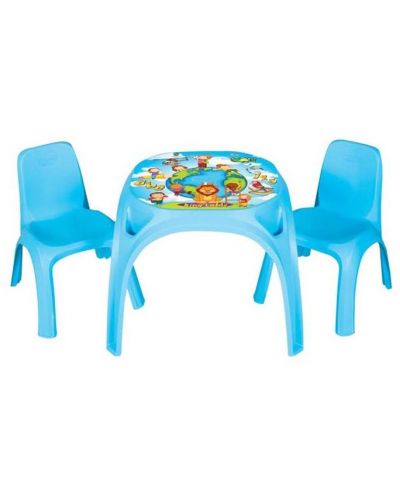Masuta cu scaune pentru copii Pilsan, albastre - 1