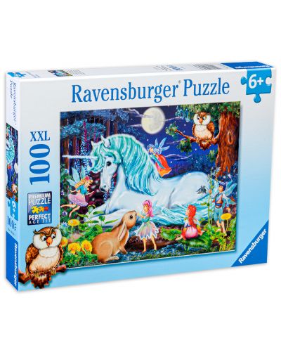 Puzzle Ravensburger de 100 XXL piese - Padurea fermecata - 1