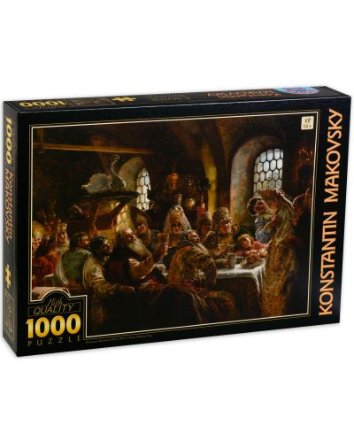 Puzzle D-Toys de 1000 piese - Sarbatorirea nuntii boieresti, Constantin Makovsky - 1