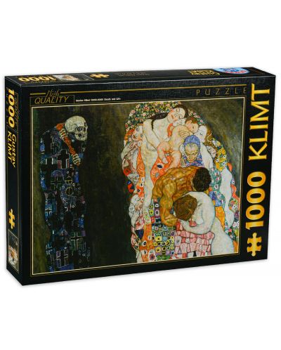 Puzzle D-Toys de 1000 piese – Gustav Klimt, Death and Life - 1