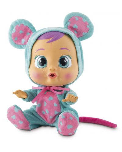 Papusa bebe plangacios cu lacrimi  IMC Toys Cry Babies - Lala, soricel - 4