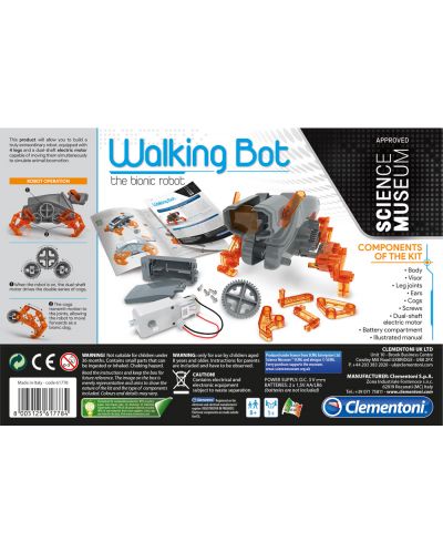 Set stiintific Clementoni Science Museum - Robot Walking Bot - 2