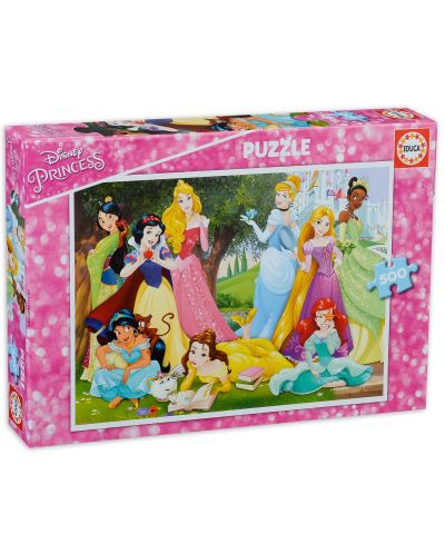 Puzzle Educa de 500 piese -Disney Princes - 1