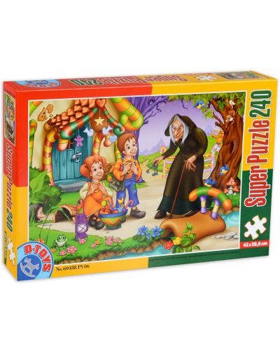 Puzzle D-Toys de 240 piese - Hansel si Gretel - 1