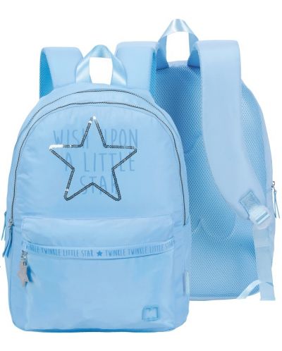 Rucsac școlar Marshmallow - Little Star, 2 compartimente, albastru - 1