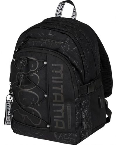 Ghiozdan școlar Mitama BDBF - Black Cracks, 32 l - 5