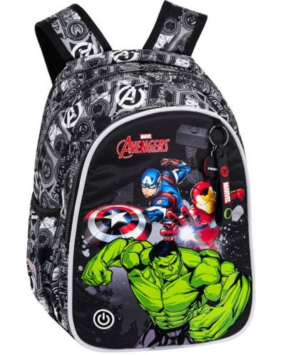 Ghiozdan școlar cu LED luminos  Cool Pack Jimmy - The Avengers - 1