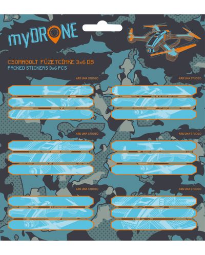 Etichete scolare Ars Una My Drone - 18 bucati - 1