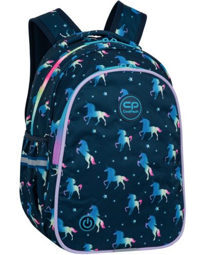 Cool Pack Jimmy - Rucsac școlar cu LED Unicorn albastru - 1