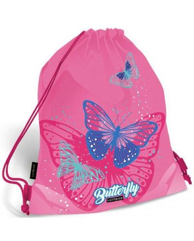 Rucsac sport scolar Lizzy Card Pink Butterfly - 1