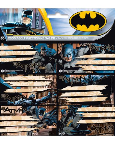 Etichete scolare Ars Una Batman - 18 bucati - 1