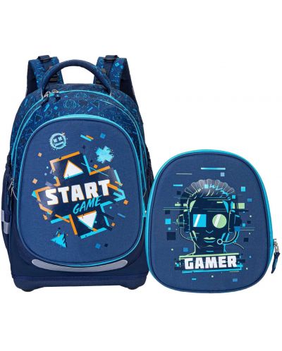 Rucsac școlar 2in1 Kstationery Made to Last - Start Game, cu 2 compartimente - 1