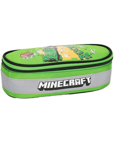 Penar școlar oval Minecraft Jolly - 1 fermoar - 1