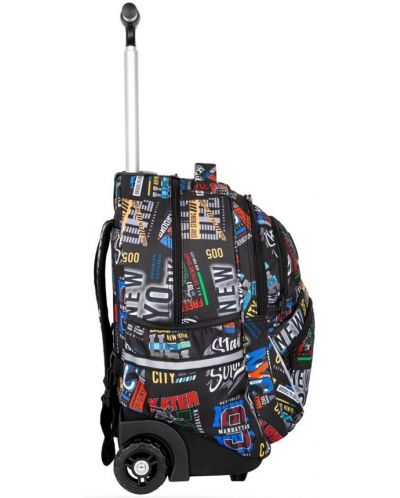 Rucsac școlar pe roți Cool Pack Starr School Backpack on Wheels - Big City, 27 l - 2