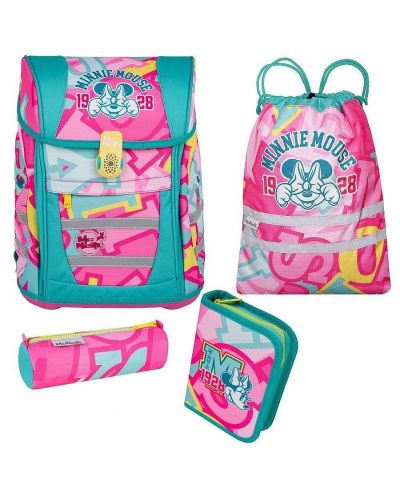 Set școlar Cool Pack Minnie Mouse - Ghiozdan, două penare și sac de sport - 1