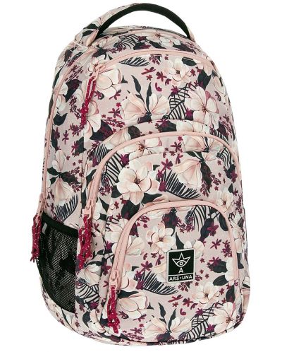 Ghiozdan școlar Ars Una AU-2 - Flowery Pink, 25 l - 1