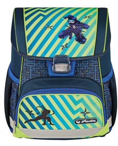 Ghiozdan școlar anatomic Herlitz Loop - Funky Ninja | Ozone.ro
