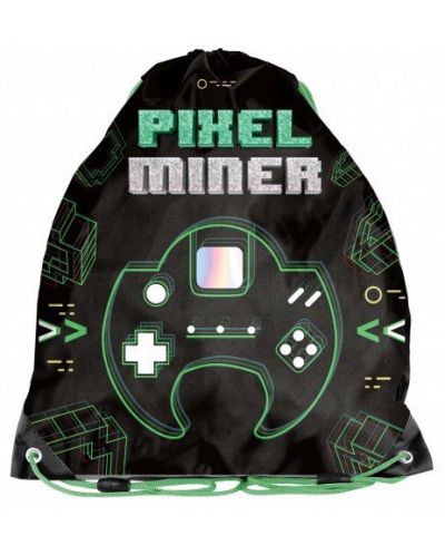 Geantă de sport școlară Paso Pixel Miner - 1
