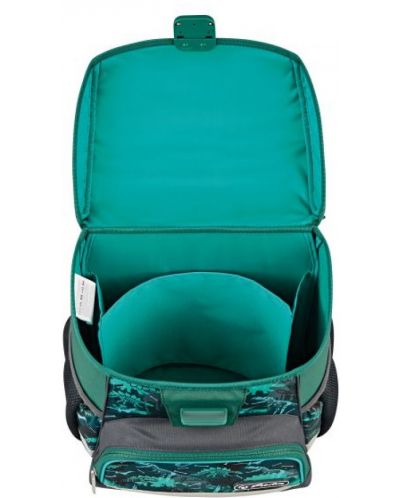 Ghiozdan școlar anatomic Herlitz Loop - Green Rex | Ozone.ro