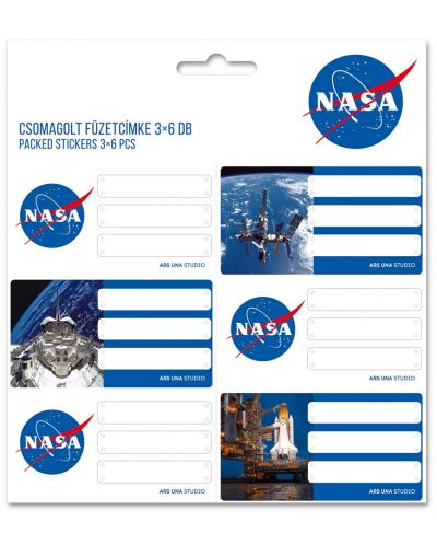 Etichete scolare Ars Una NASA - 18 buc.	 - 1