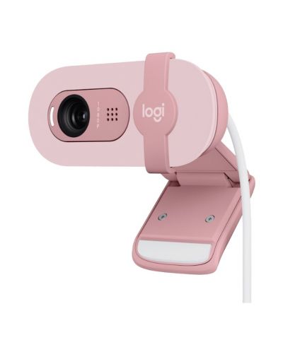 Cameră web Logitech - Brio 100, 1080p, roz - 1