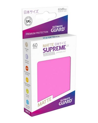 Ultimate Guard Supreme UX Sleeves Yu-Gi-Oh! Matte Pink (60)	 - 1