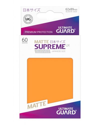 Ultimate Guard Supreme UX Sleeves Yu-Gi-Oh! Matte Orange (60)	 - 3