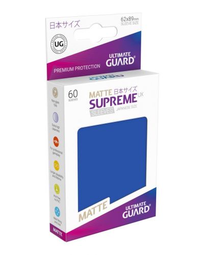 Ultimate Guard Supreme UX Sleeves Yu-Gi-Oh! Matte Blue (60)	 - 1