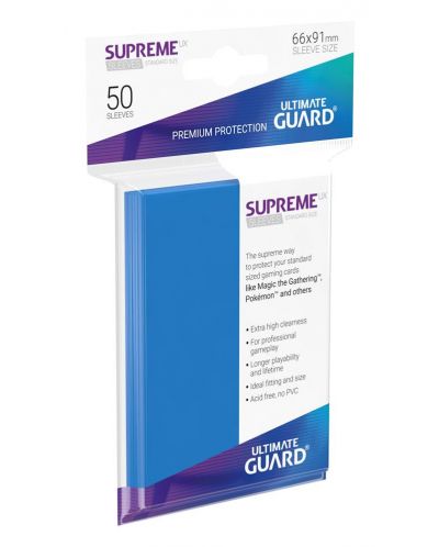 Protectii Ultimate Guard Supreme UX Sleeves - Standard Size - Albastru inchis (50 buc.) - 1