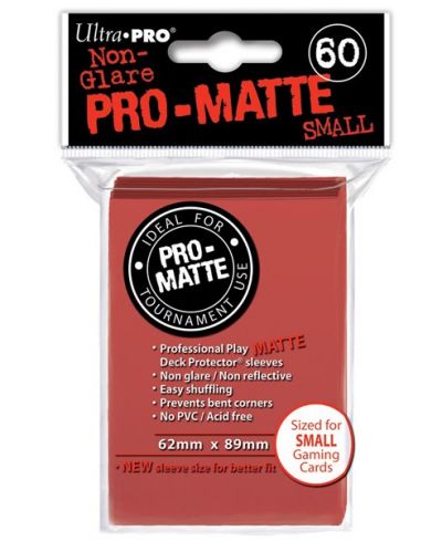 	Ultra Pro Card Protector Pack - Small Size (Yu-Gi-Oh!) Pro-matte - roșii (60 buc.) - 1