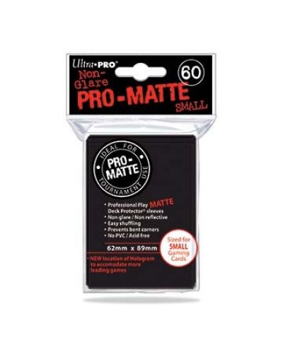 Ultra Pro Card Protector Pack - Small Size (Yu-Gi-Oh!) Pro-matte - negru 60 buc. - 1