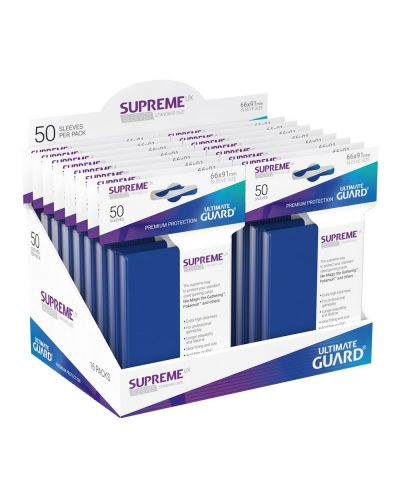 Protectii Ultimate Guard Supreme UX Sleeves - Standard Size - Albastre (50 buc.) - 4