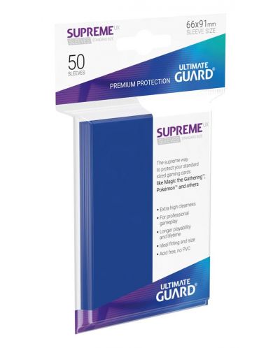 Protectii Ultimate Guard Supreme UX Sleeves - Standard Size - Albastre (50 buc.) - 1