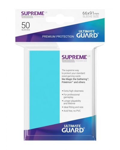 Protectii Ultimate Guard Supreme UX Sleeves - Standard Size - Albastru marin (50 buc.) - 3