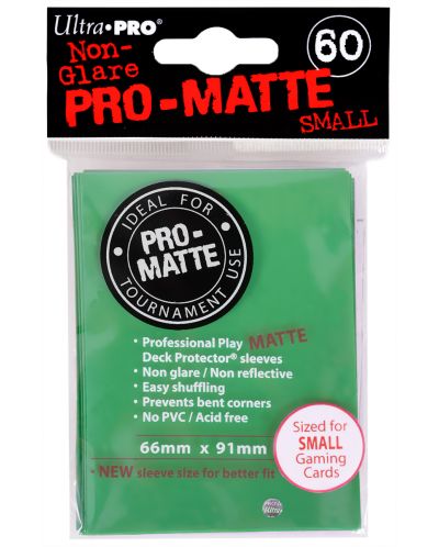 Ultra Pro Card Protector Pack - Small Size (Yu-Gi-Oh!) Pro-matte - verzi 60 buc. - 1