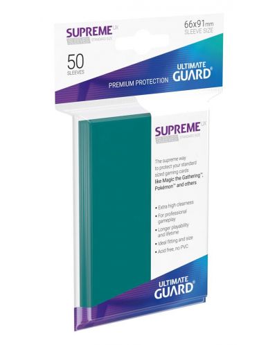 Protectii Ultimate Guard Supreme UX Sleeves - Standard Size - Albastru petrol (50 buc.) - 1