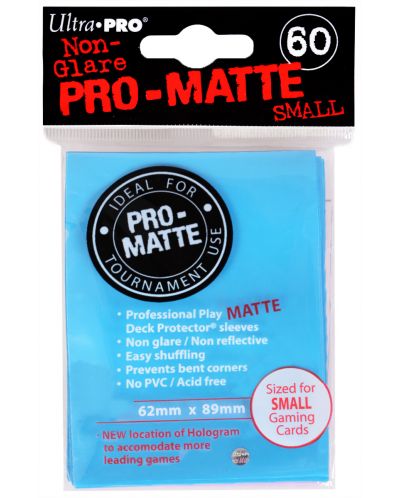 Ultra Pro Card Protector Pack - Small Size (Yu-Gi-Oh!) Pro-matte -  albastru deschis 60 buc. - 1