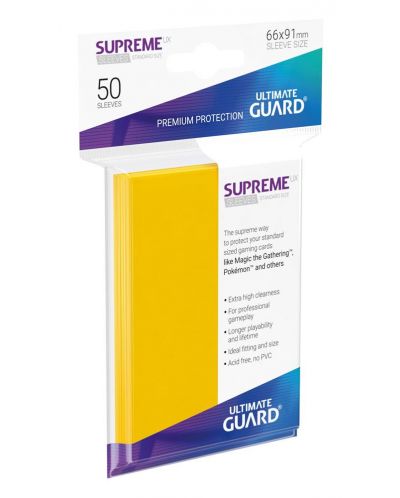 Protectii Ultimate Guard Supreme UX Sleeves - Standard Size - Galbene (50 buc.) - 1