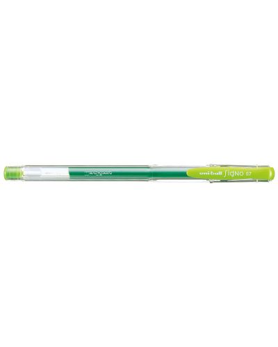 Roller cu gel Uniball Signo – Verde deschis, 0.7 mm - 1