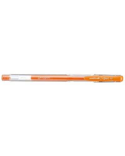 Roller cu gel Uniball Signo - Oranj fluorescent, 0.7 mm - 1