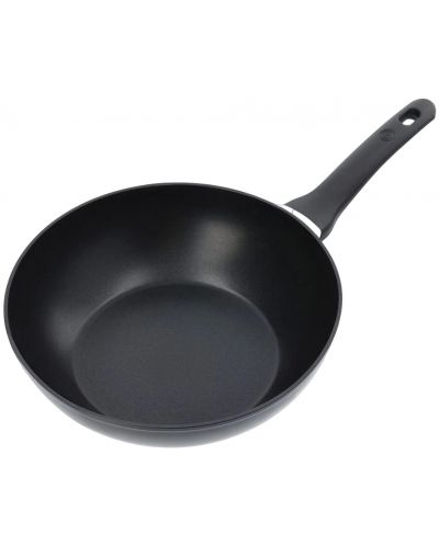 Tigaie wok MasterChef - 5 L, Ø28 x 48 cm, aluminiu forjat, negru - 3