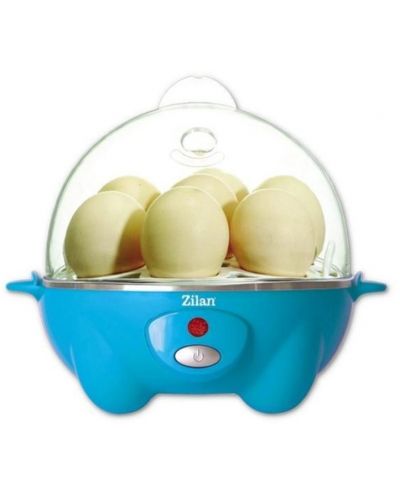 Cazan pentru ouă Zilan - ZLN8068, 7buc, transparent/albastru - 1