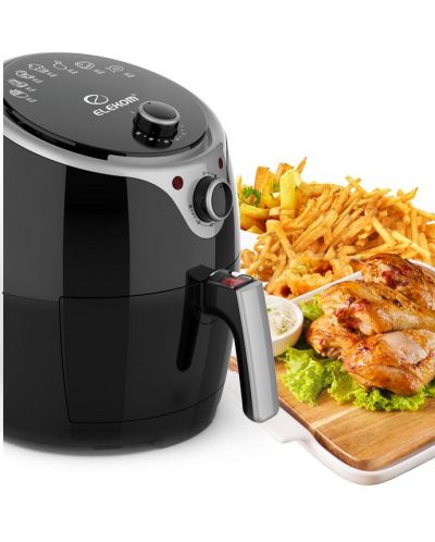 Aparat pentru gătit sănătos Elekom - 20126, Air Fryer, 1200 W, 2.6l, negru - 5