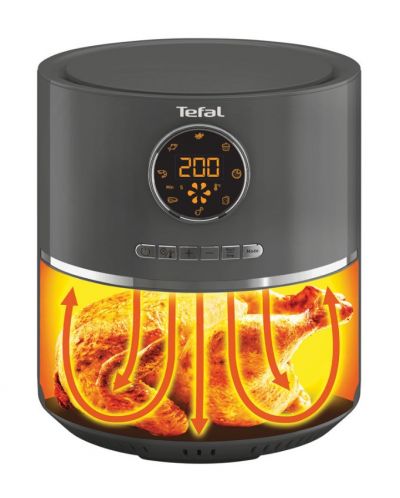 Aparat de gătit sănătos Tefal - Ultra Fry Digital EY111B15, 1400W, gri - 3