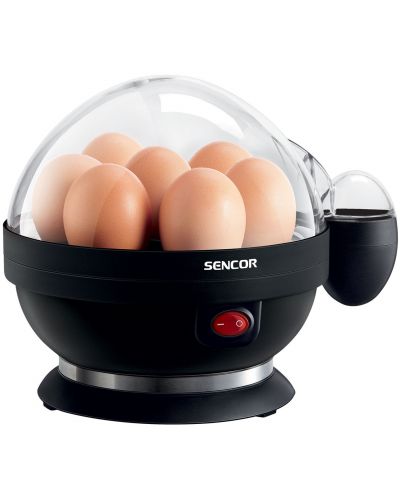 Aparat pentru fierberea ouălor Sencor - SEG 710BP, 7 buc., transparent/negru - 1