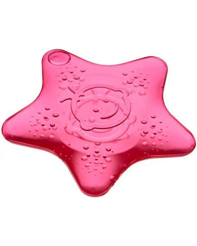 Jucării de dentiție liniștitoare cu efect de răcire Vital Baby - Stars, 2 bucăți, roz și mov - 3