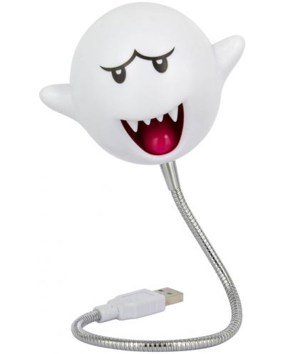 Lampa USB pentru laptop Paladone Nintendo Super Mario - Boo, LED, 9 cm - 1