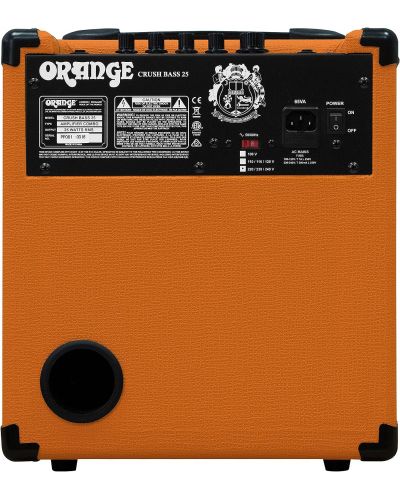 Amplificator de chitară Orange - Crush Bass 25 Combo 1x8", portocaliu - 3