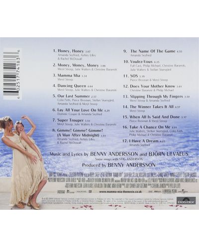 Various Artists - Mamma Mia! Soundtrack (CD) - 2
